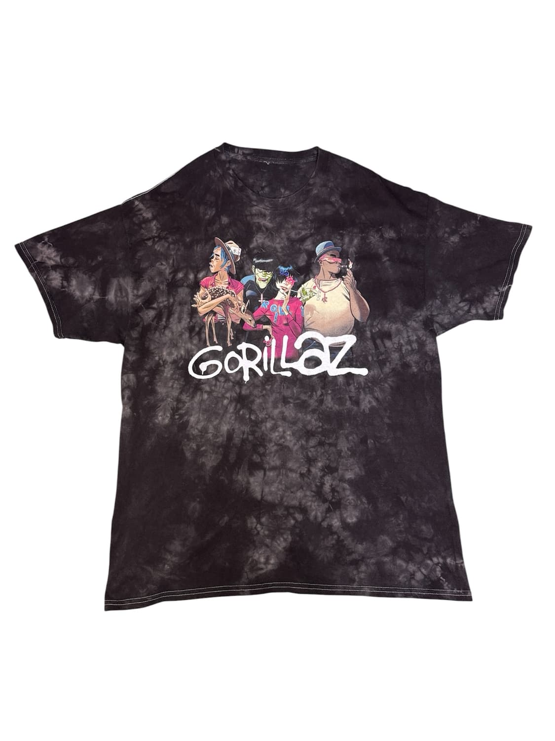 빈티지 고릴라즈 GORILLAZ 타이다이 밴드티 XL 상품이미지1