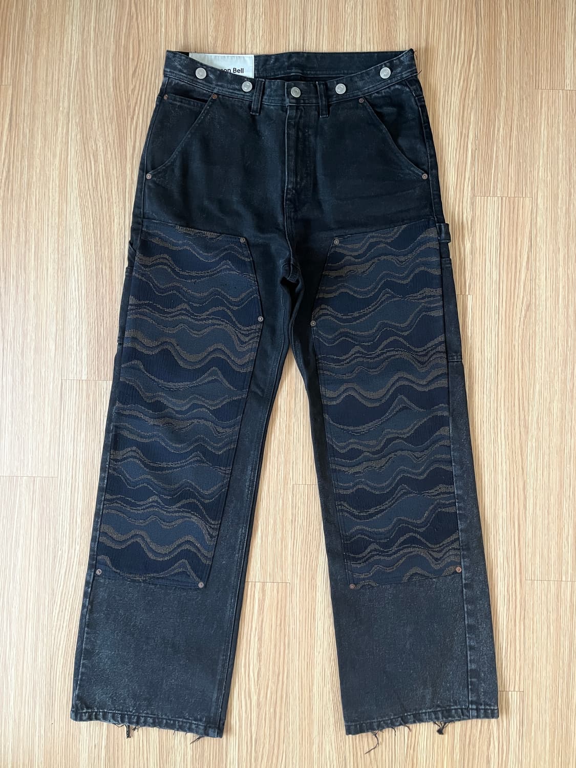 앤더슨벨 에스닉 카펜터 진 (washed black) M 상품이미지1