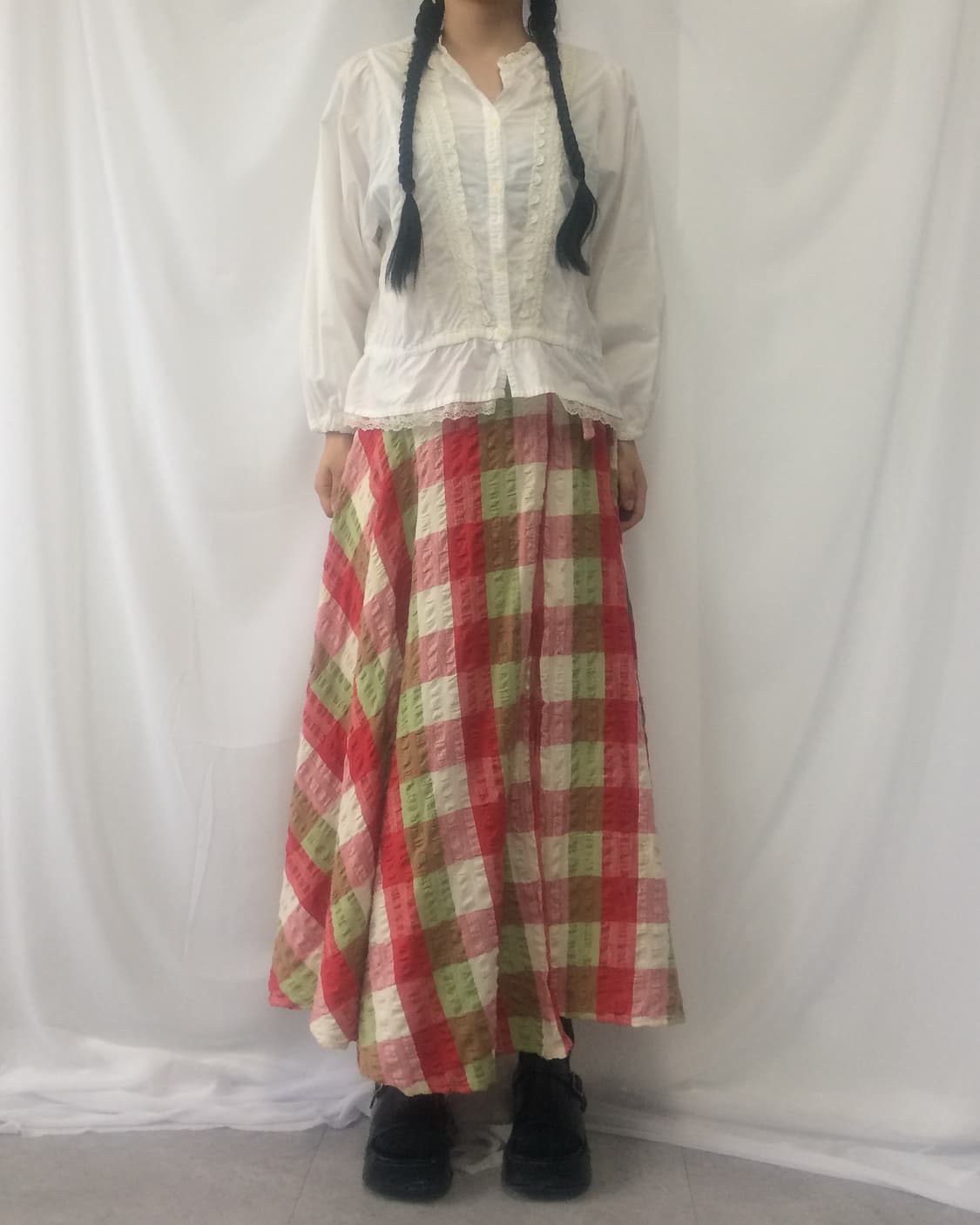 Lace trimming blouse 상품이미지8