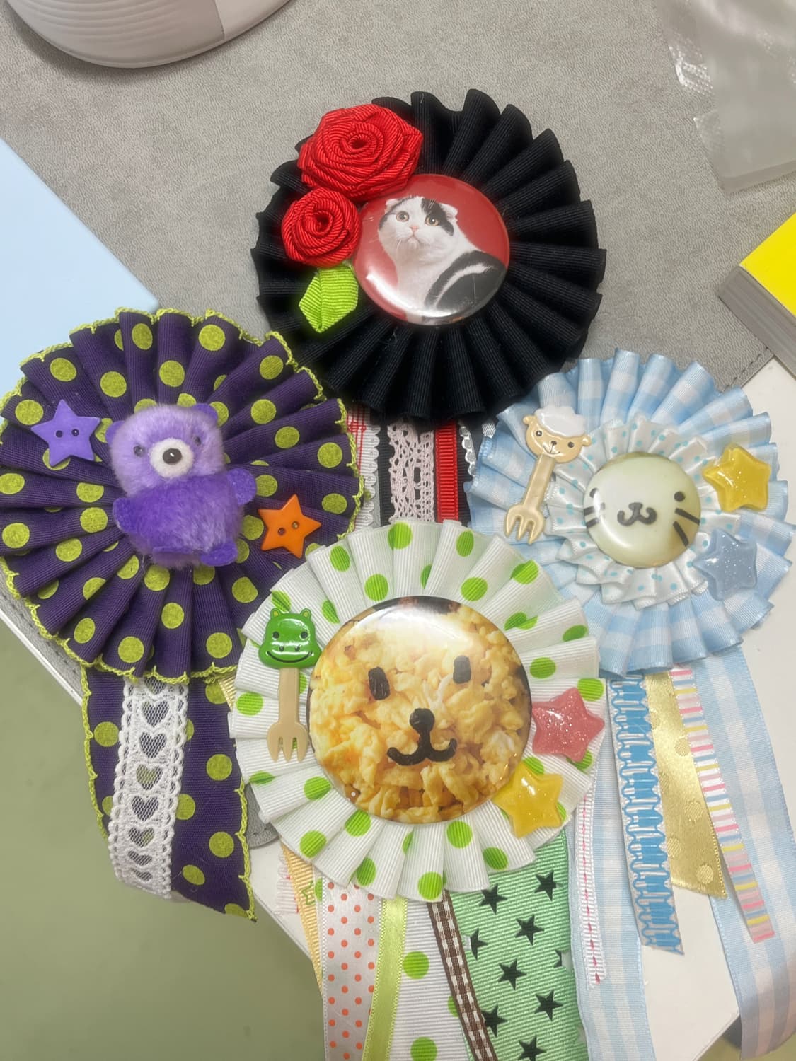 보라 곰돌이 로제트 👾 상품이미지1