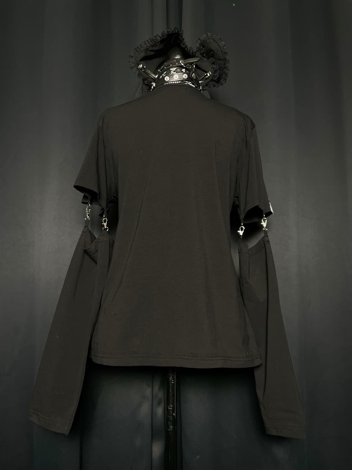 ACDC RAG 펑크 해골 뼈 프린팅 체인 암워머 롱슬리브 상품이미지3