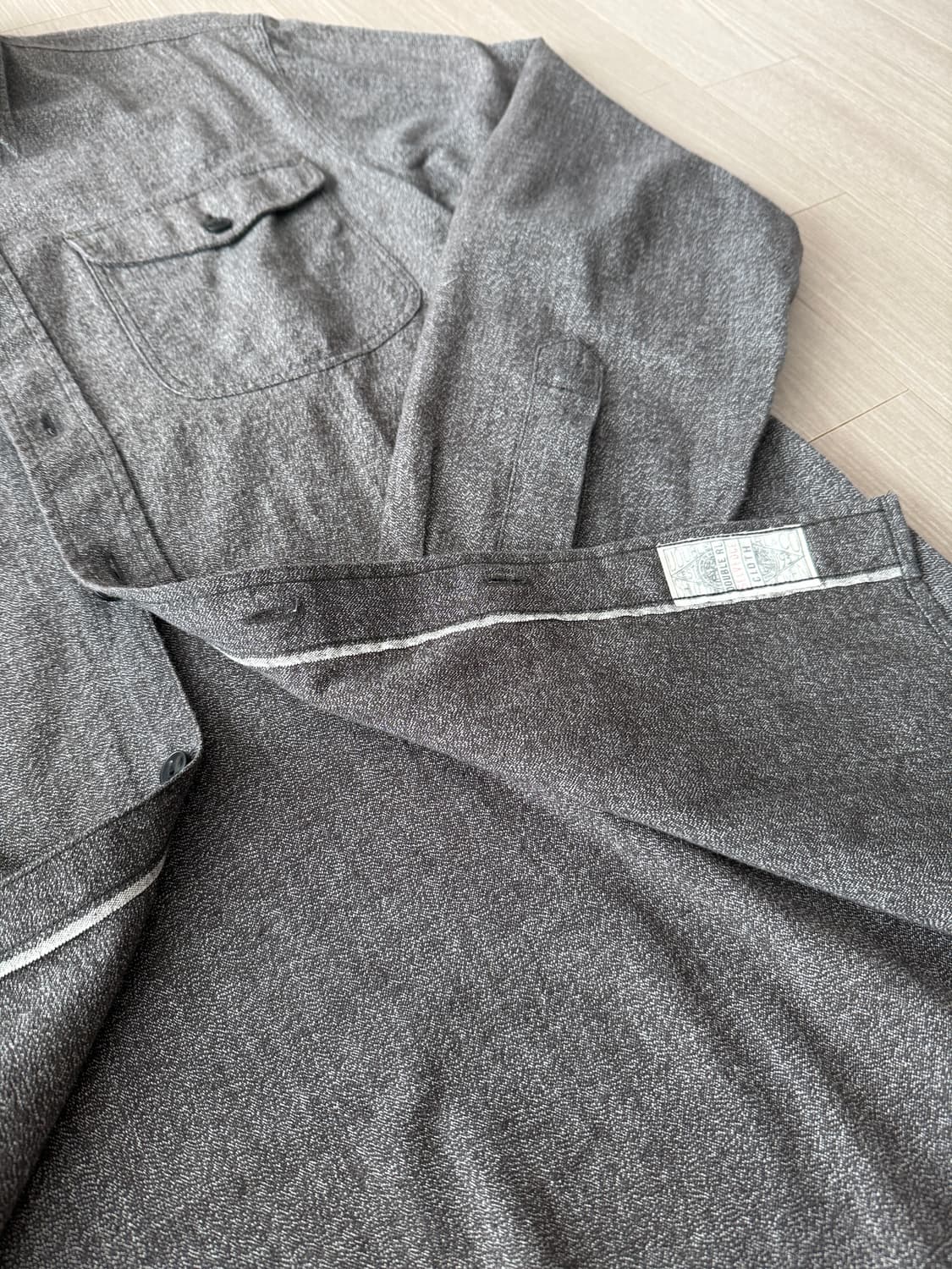 명작 rrl 더블알엘 주사위 로고 트윌 워크 셔츠 xl  상품이미지4