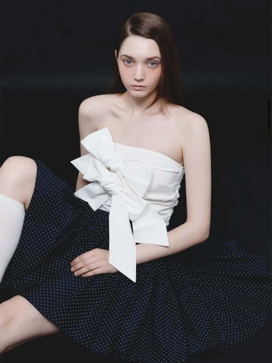 [새상품] 더티스 리본 나일론 탑 thetis 상품이미지1