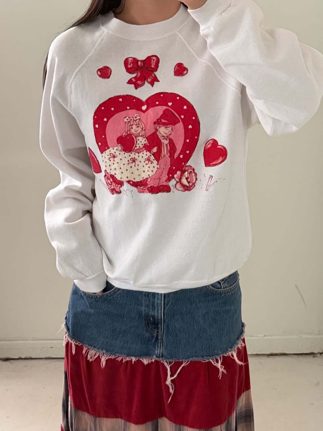 80s USA OG raglan sweatshirt 상품이미지3