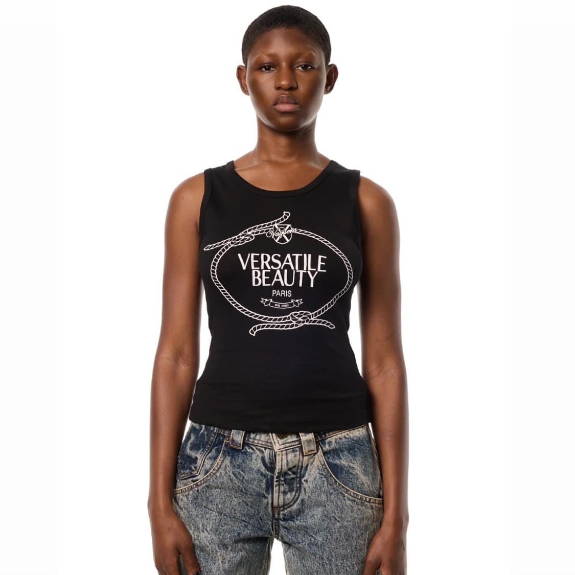 [S,M]바퀘라 26ss VERSATILE BEAUTY 슬리브리스 탑 상품이미지1