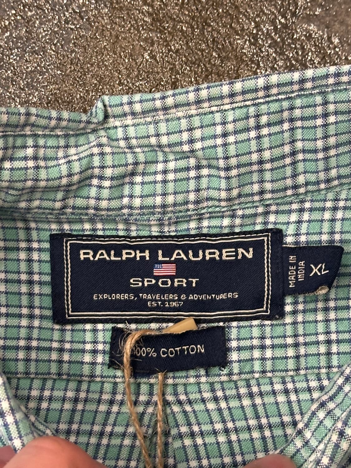 폴로 랄프로렌 체크 셔츠  XL 상품이미지5