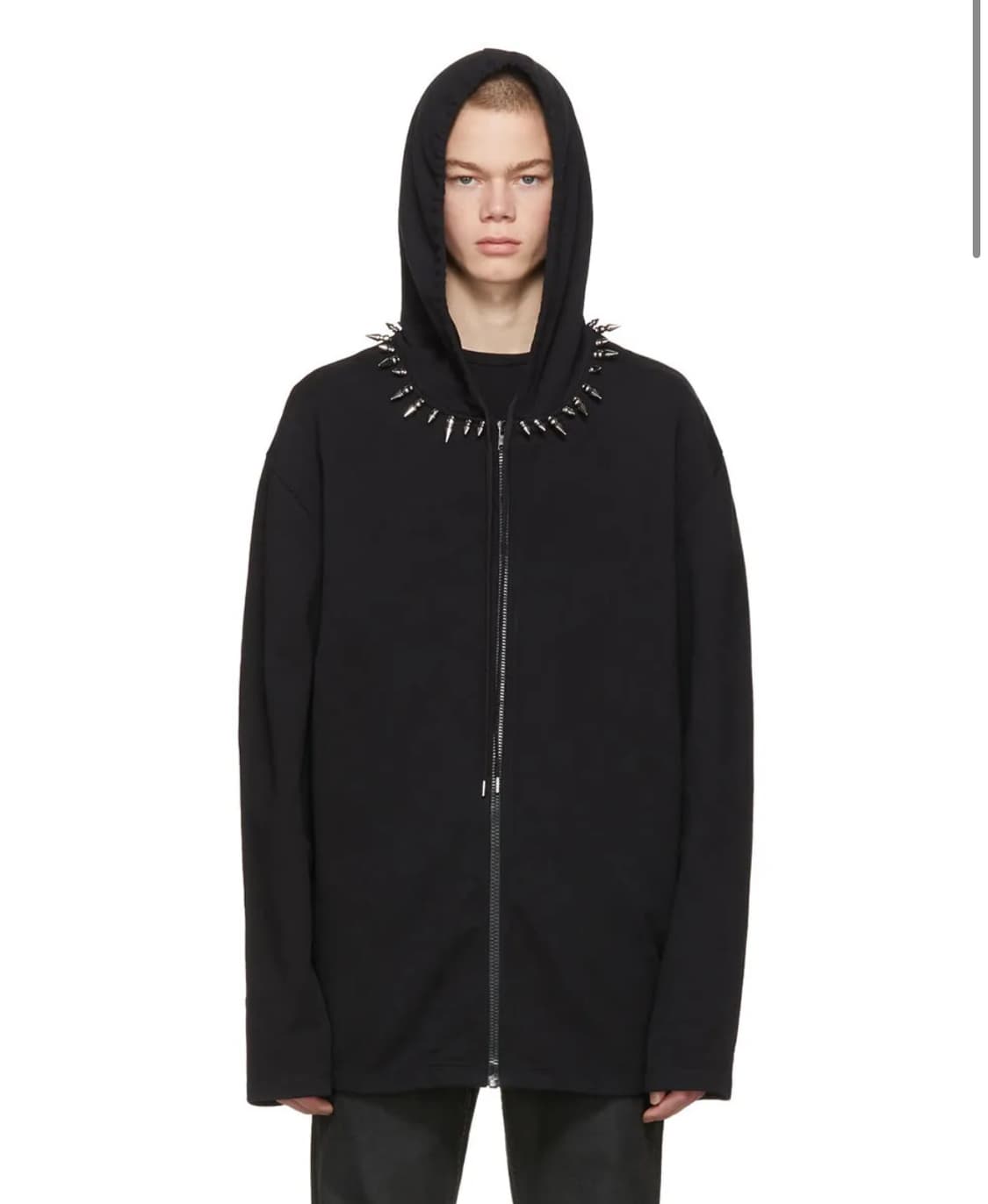 Helmut Lang stud collar hoodie 상품이미지1