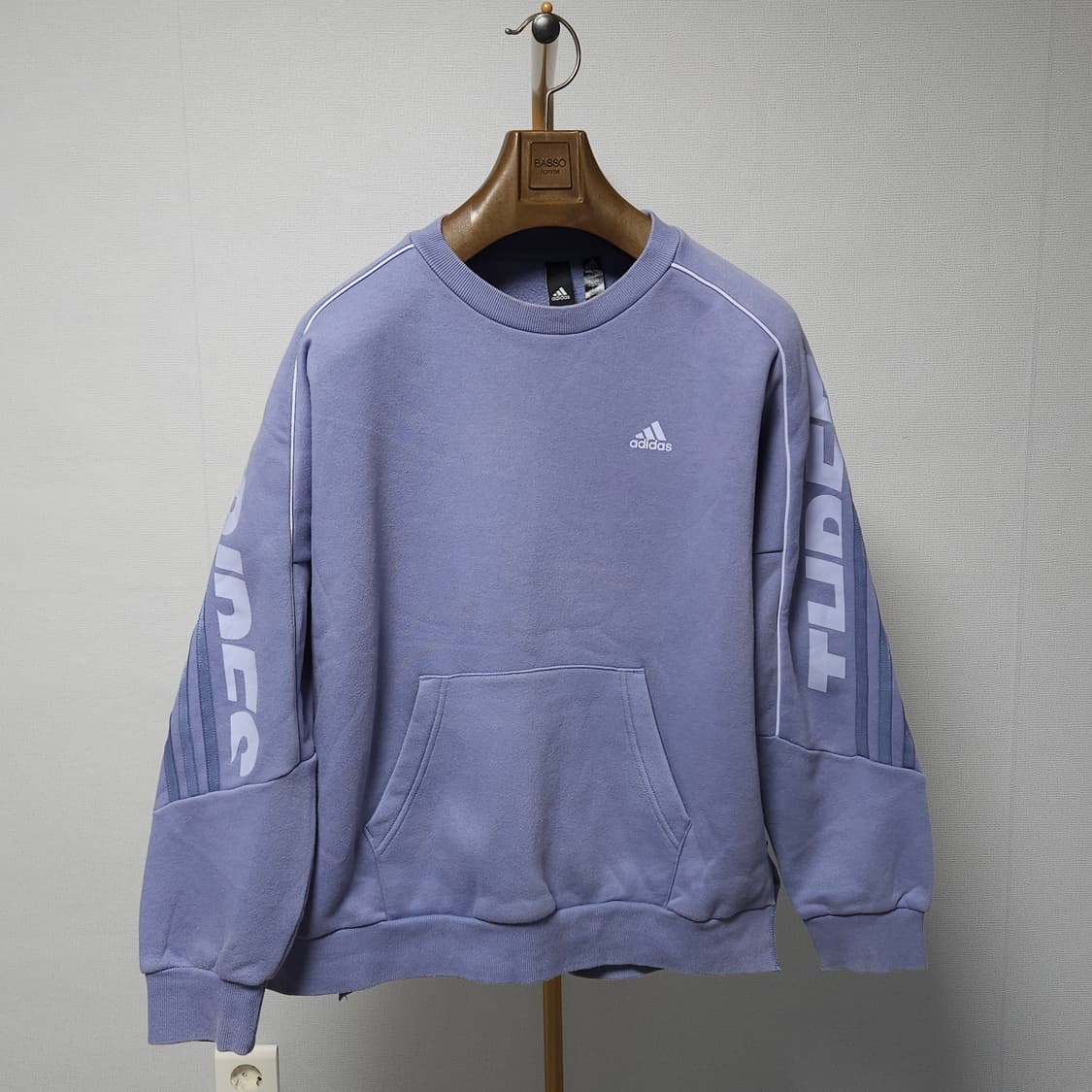 M ) 아디다스 여성 삼선 가오리핏 맨투맨 상품이미지2