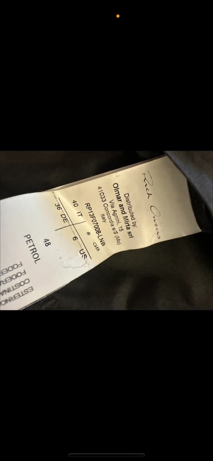 릭오웬스 레더자켓 40 상품이미지4