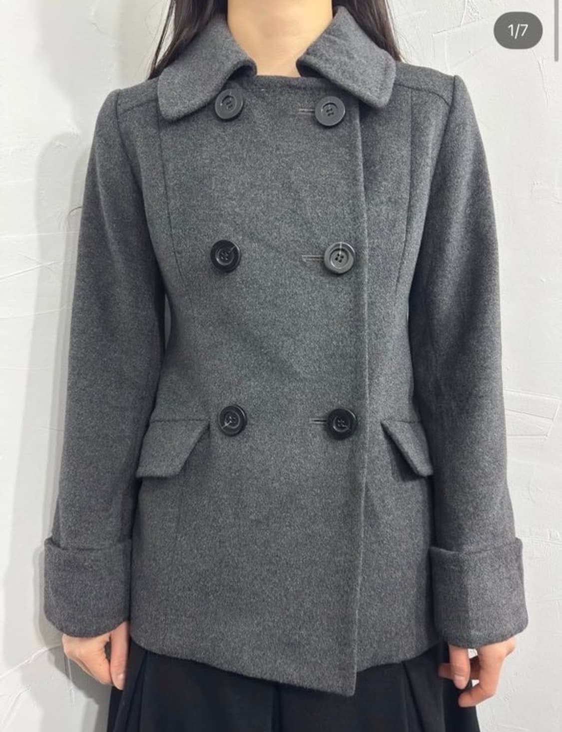 빈티지 버튼 울 자켓  상품이미지1