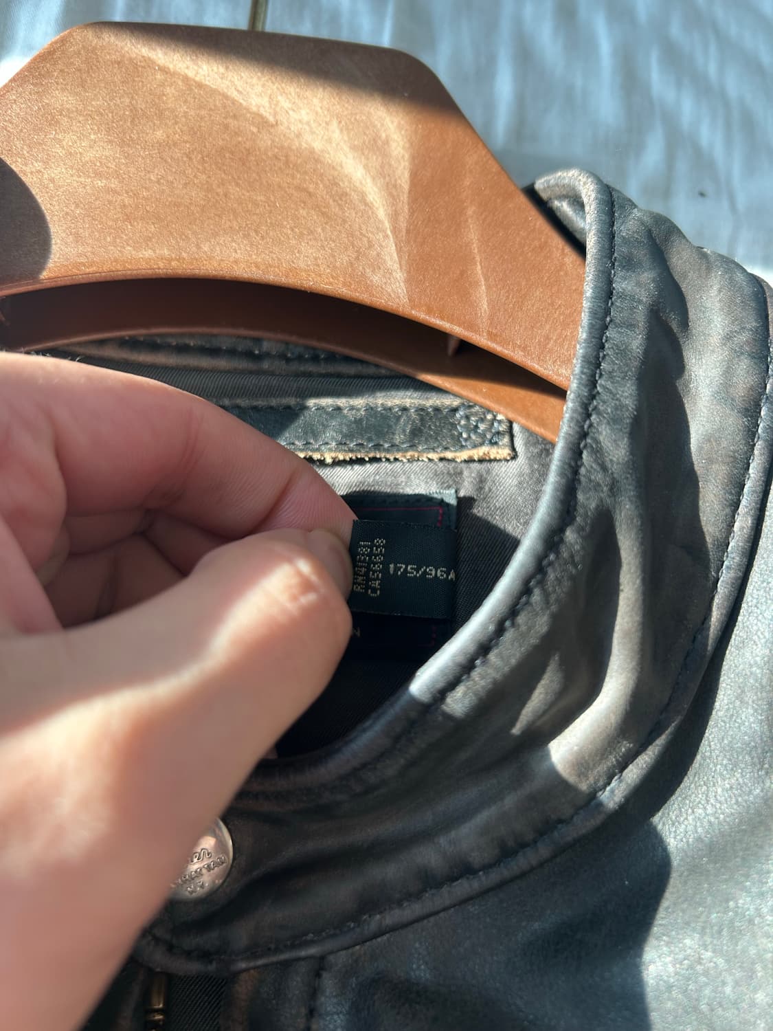 rrl 더블알엘 레더 모토 자켓 m 상품이미지3