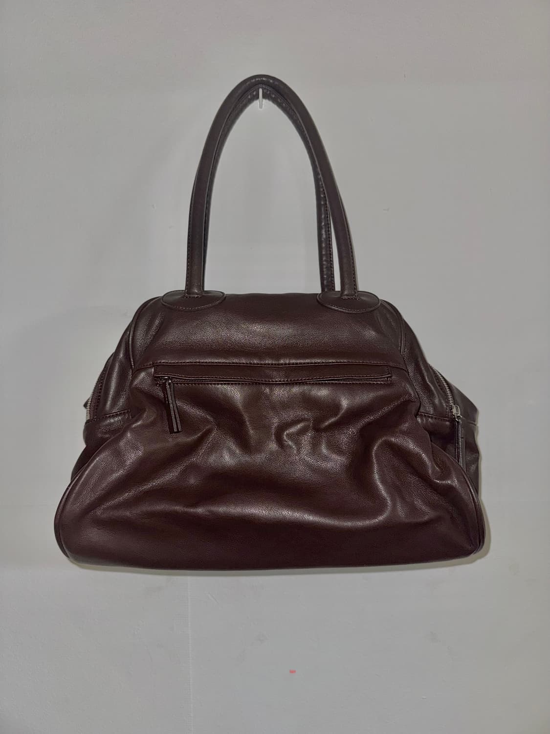 크리스틴프로젝트 투지퍼백 브라운 (보부상백 보스턴백) 상품이미지2