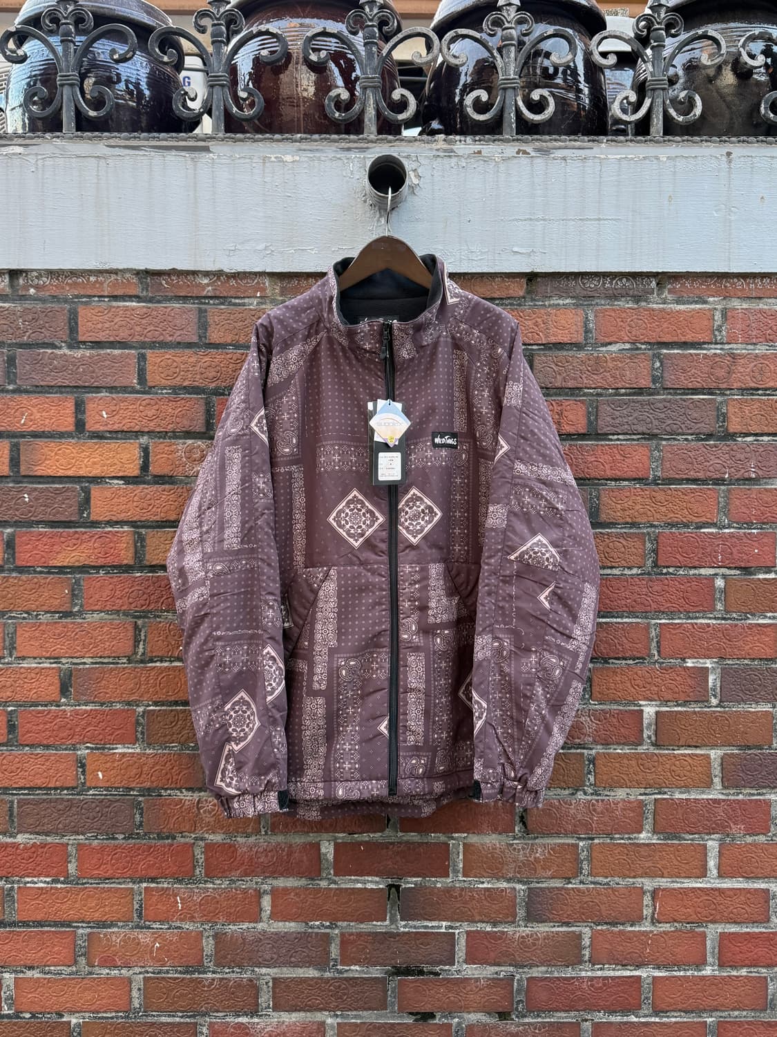 와일드띵스 레이지블루 반다나 바람막이 M(XL) 상품이미지1