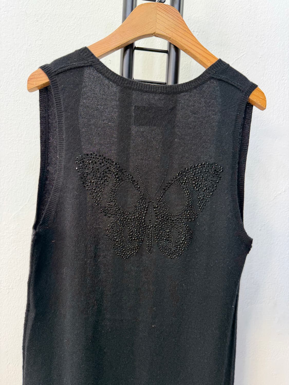 정품) 쟈딕앤볼테르 캐시미어100 블랙 니트 탑 S 상품이미지5