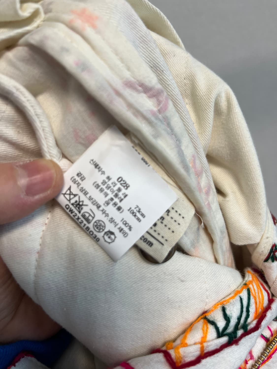 BODE 자수 팬츠 28사이즈 상품이미지3