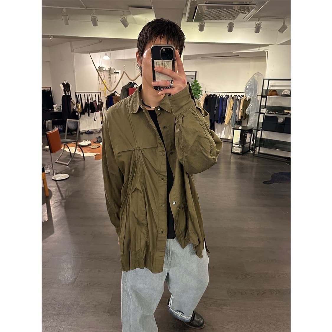 지에다 셔링 셔츠 상품이미지4