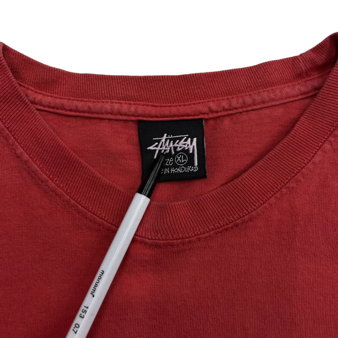 스투시 로고 파스텔 레드 반팔 XL 상품이미지6