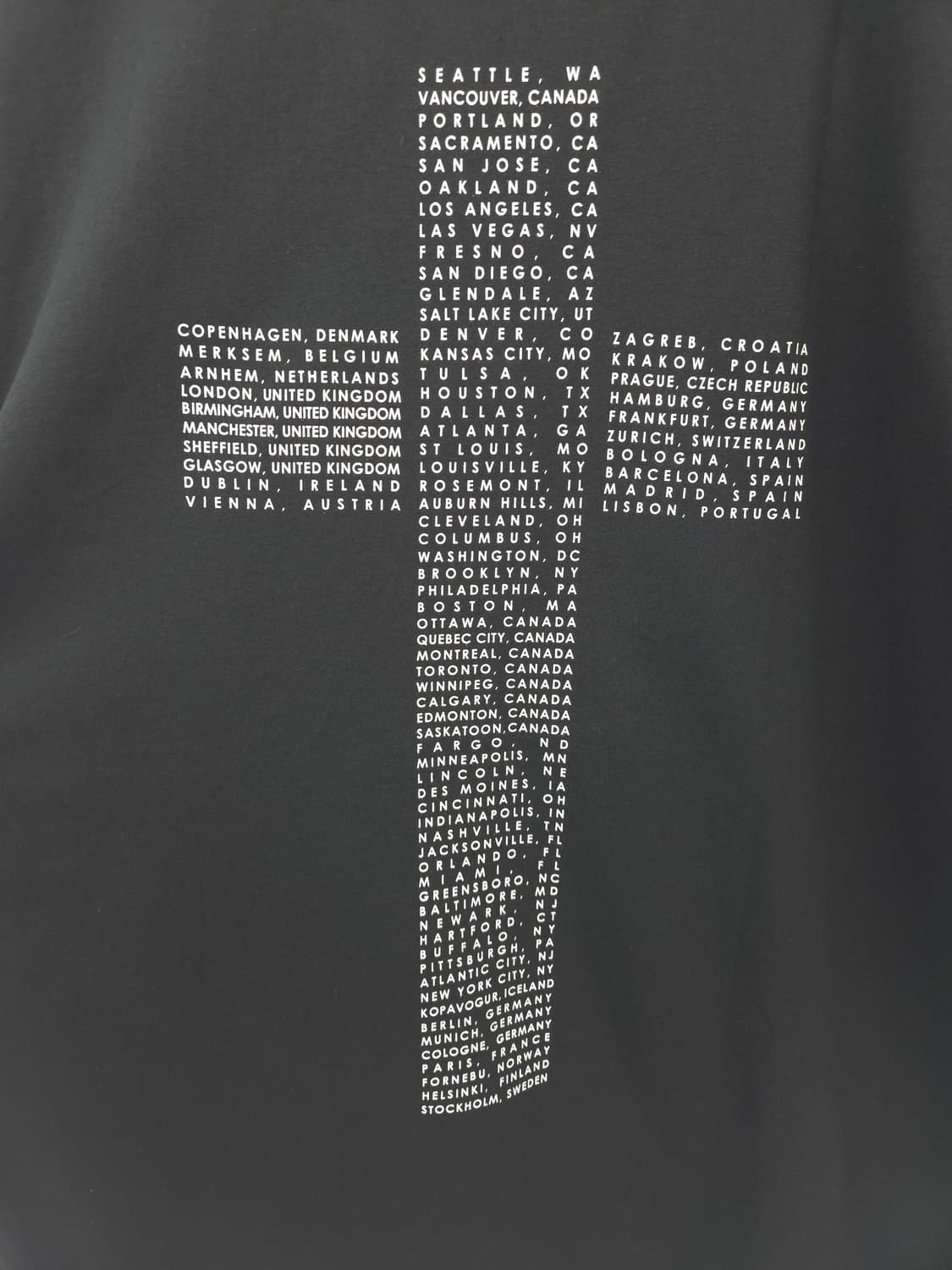 L [새상품]H&M X 저스틴비버 투어 반팔 티셔츠 블랙 상품이미지6