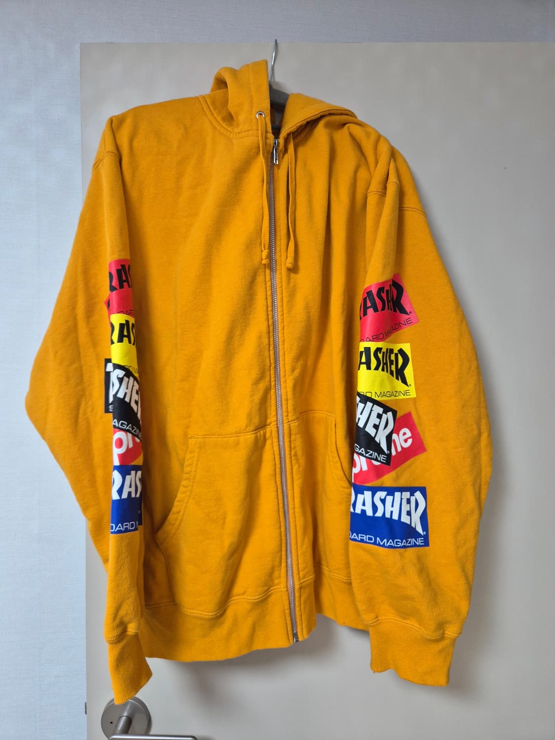 [XL] 21FW 슈프림 트래셔 후드집업 (옐로우) 상품이미지2