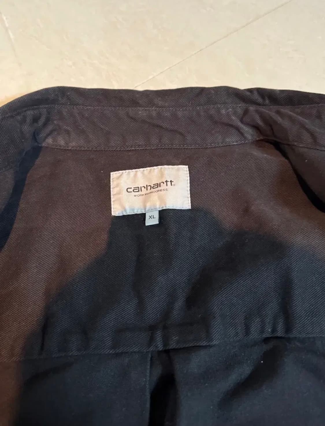 칼하트 윕 더비 셔츠 자켓(블랙 린스드, XL사이즈) 상품이미지10