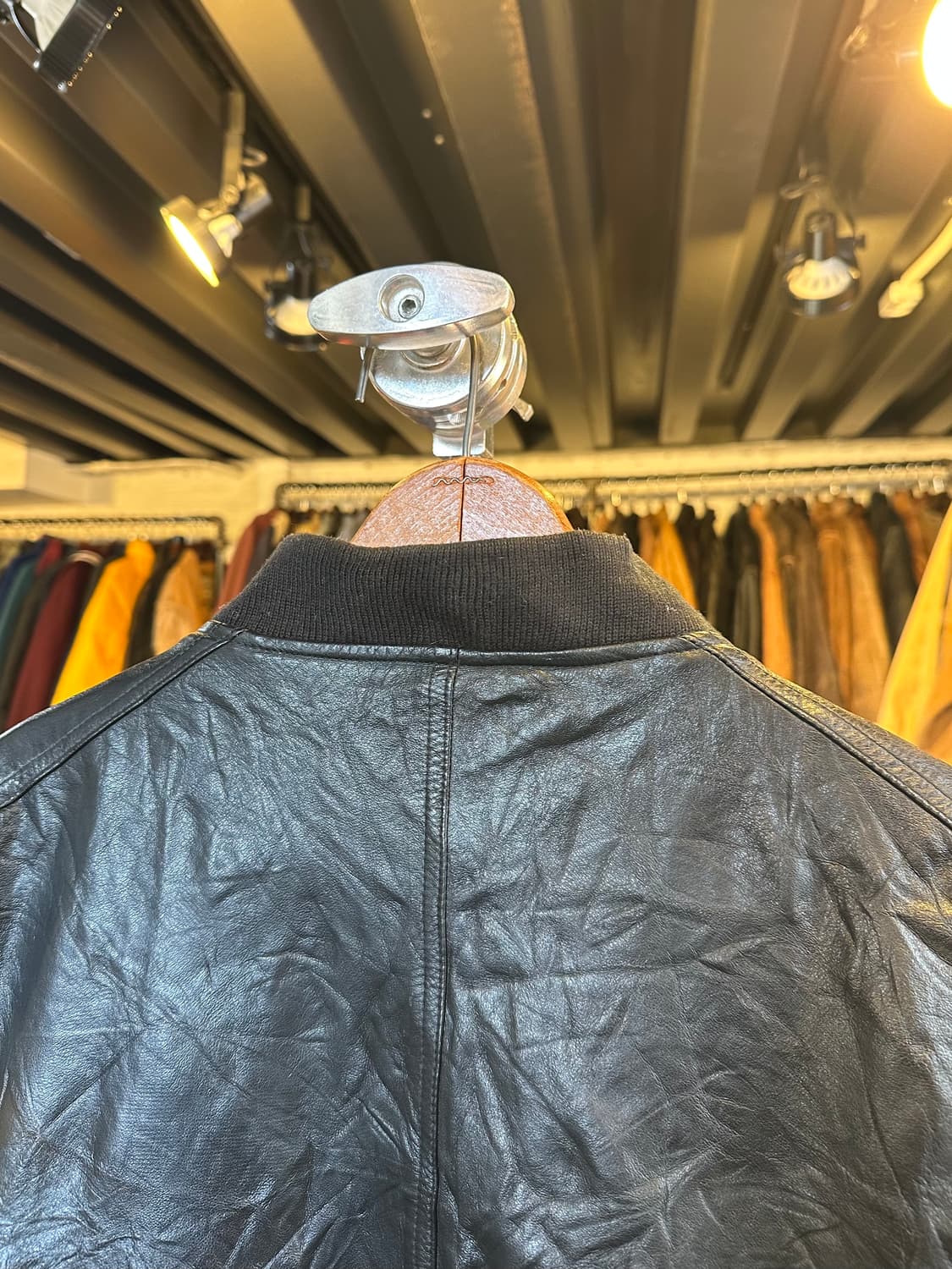 헤비 리얼 레더 MA-1 플라이트 항공 점퍼 상품이미지7