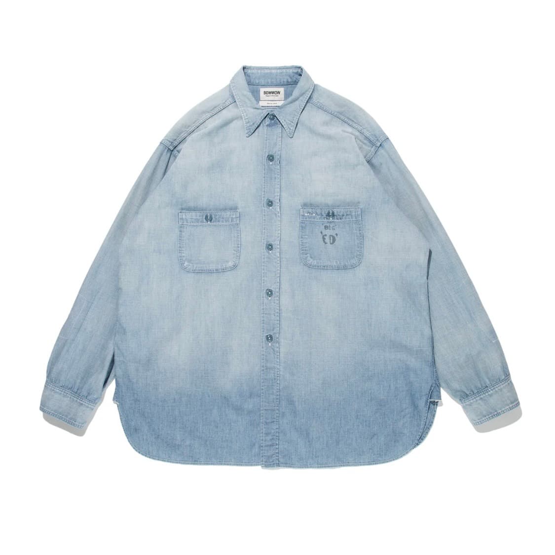 바우와우 24fw Bowwow USN Sailors 샴브레이 셔츠 L 상품이미지1