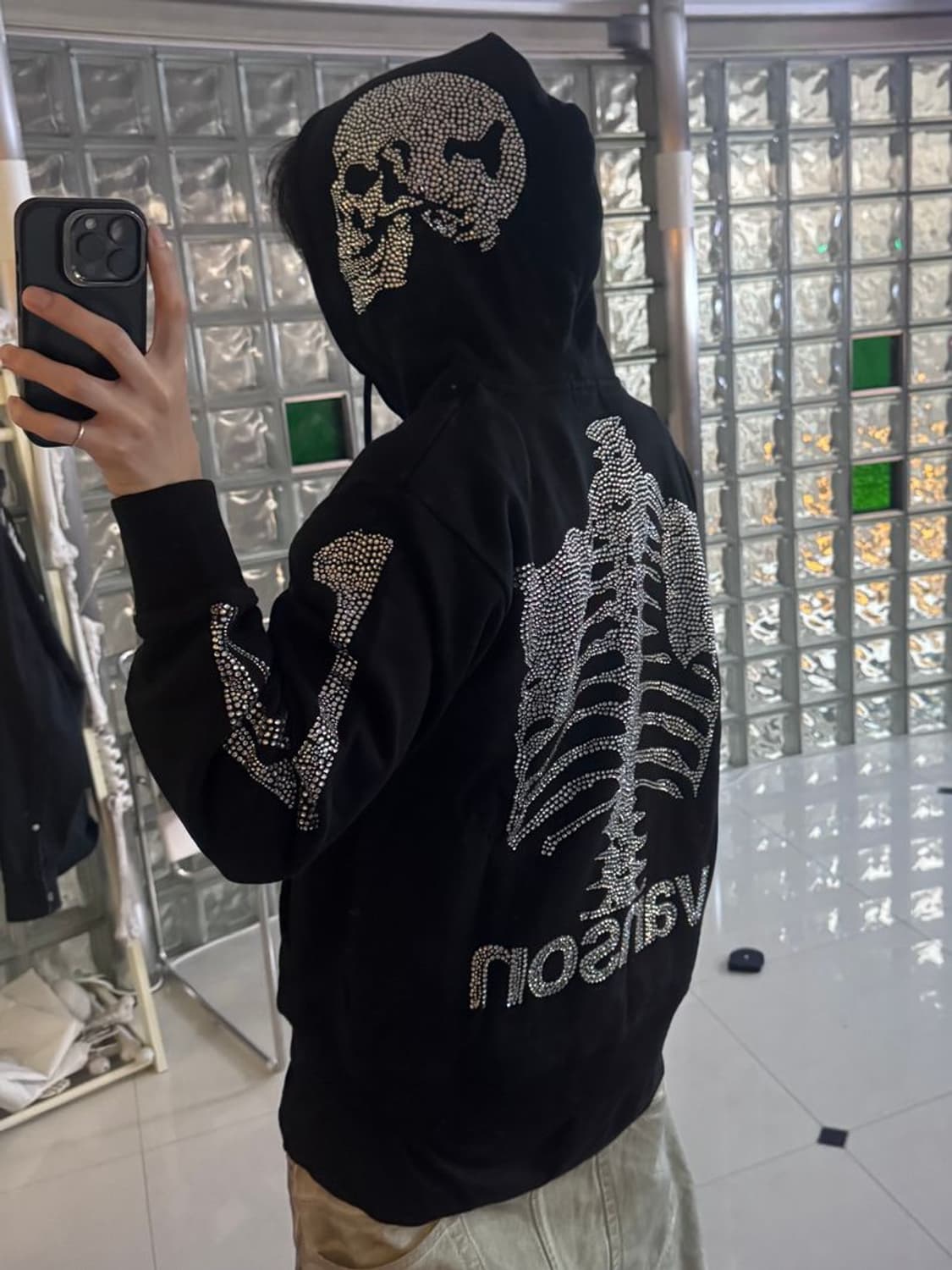 50TH STONE ZIP HOOD 스톤 지퍼 후드티 NVSZ-2411 상품이미지1