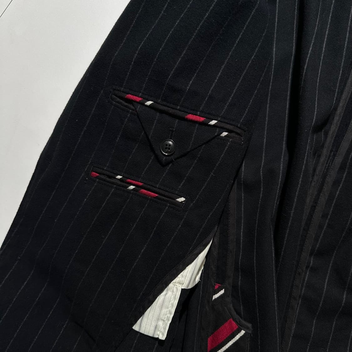 폴로 랄프로렌 스트라이프 싱글 3B 블레이저 자켓 블랙 상품이미지9