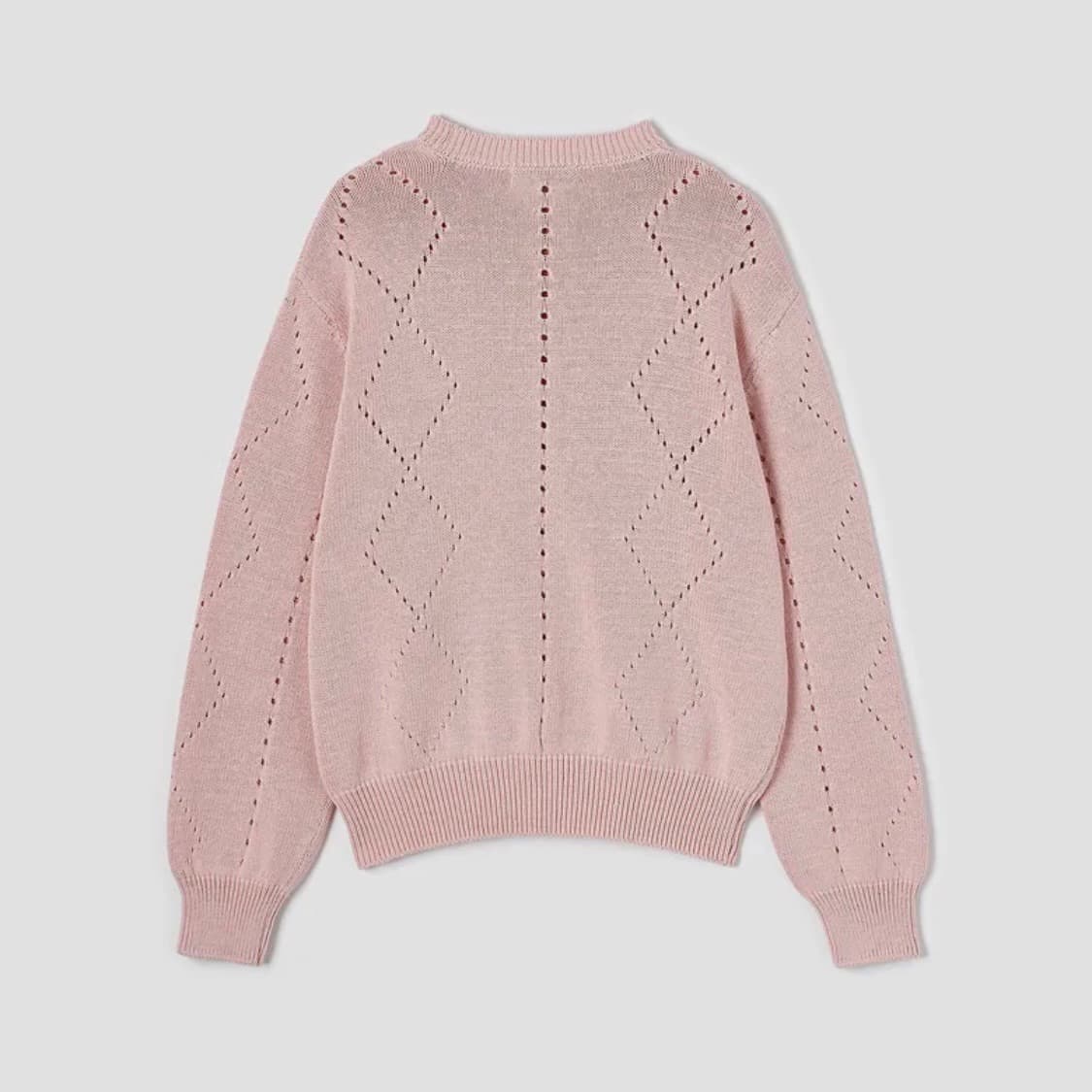 윤세 해치 스카시 니트 (라이트 핑크) 상품이미지2