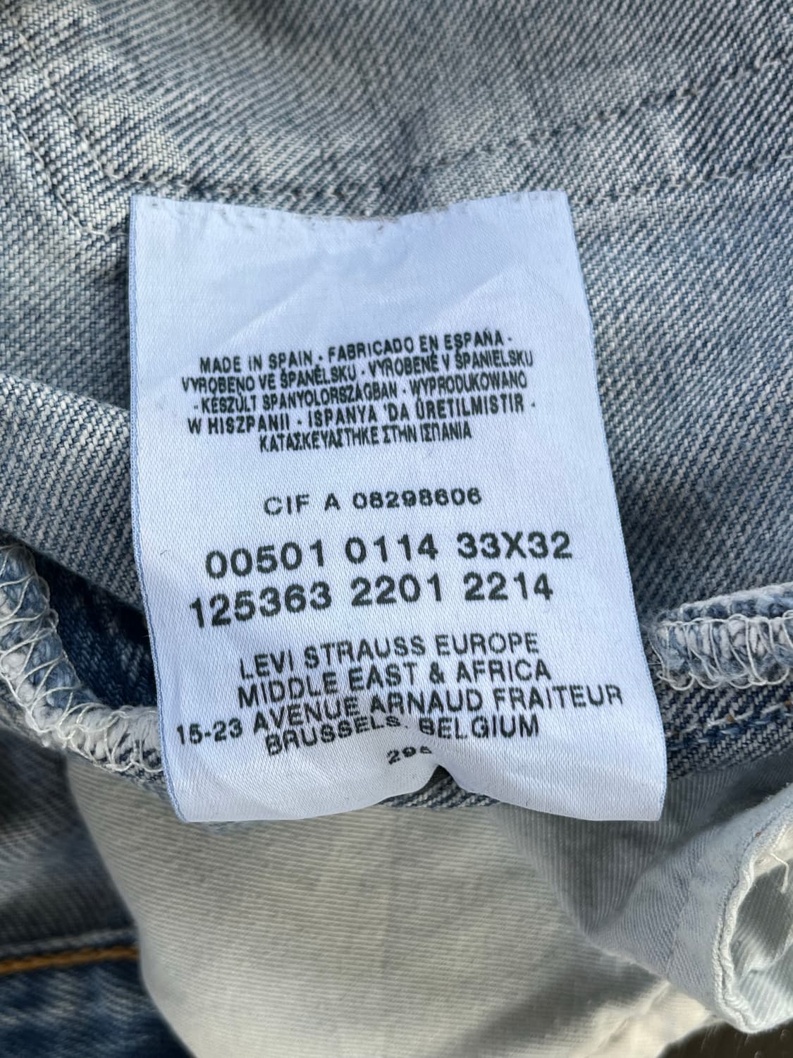 빈티지 리바이스 501 데님 팬츠 상품이미지10