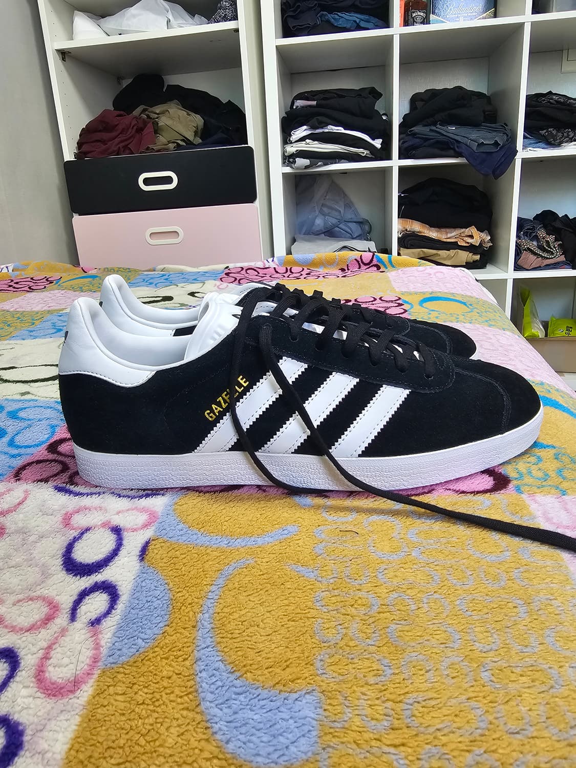 아예 새거)아디다스 가젤 블랙 스웨이드 스니커즈 270 상품이미지2