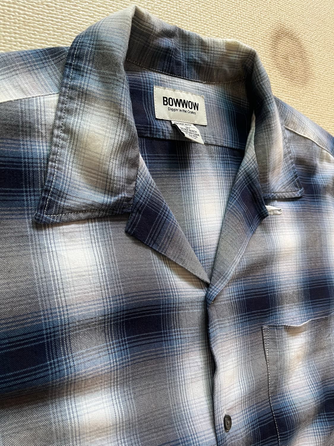 BOWWOW COTTON RAYON BLUE PLAIDS SHIRTS 상품이미지3