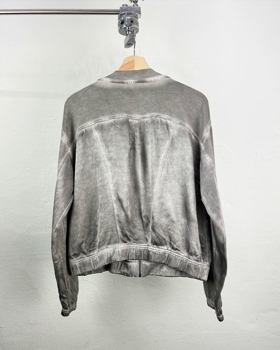 DKNY 그레이 워시드 레이온 코튼 블루종 자켓  상품이미지5