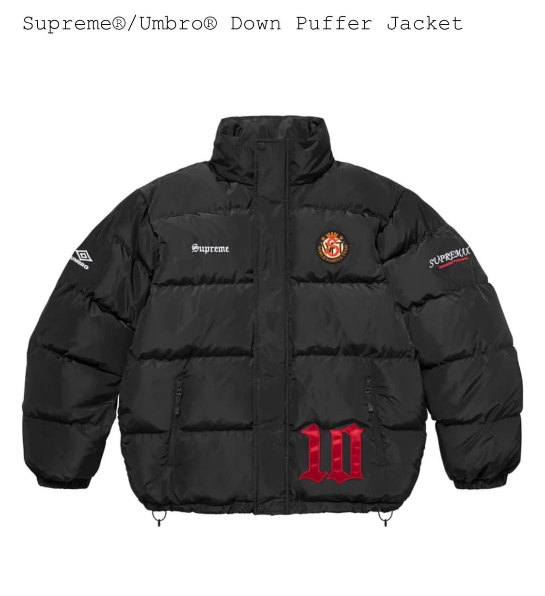 슈프림패딩 블랙 XL 상품이미지1