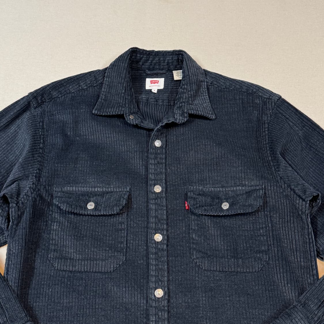 S) 리바이스 투포켓 코듀로이 워크 셔츠 자켓 T버튼 타입 상품이미지3