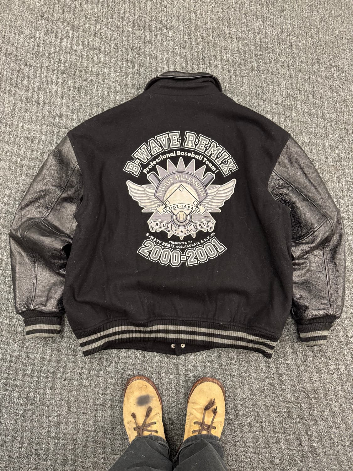 B-wave remix 빈티지 바시티자켓 상품이미지5