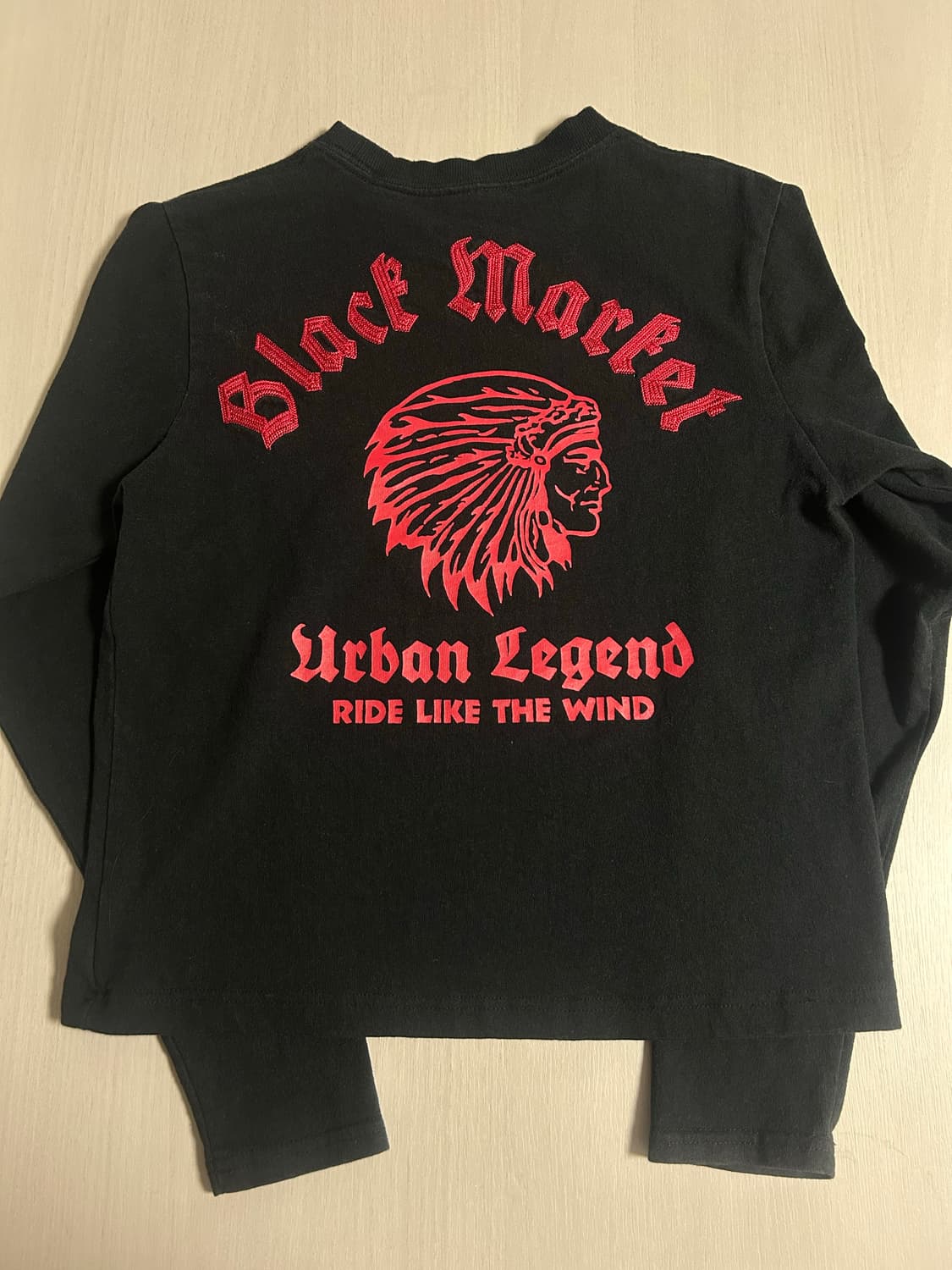 백로고 포인트 빈티지 롱슬리브 상품이미지1