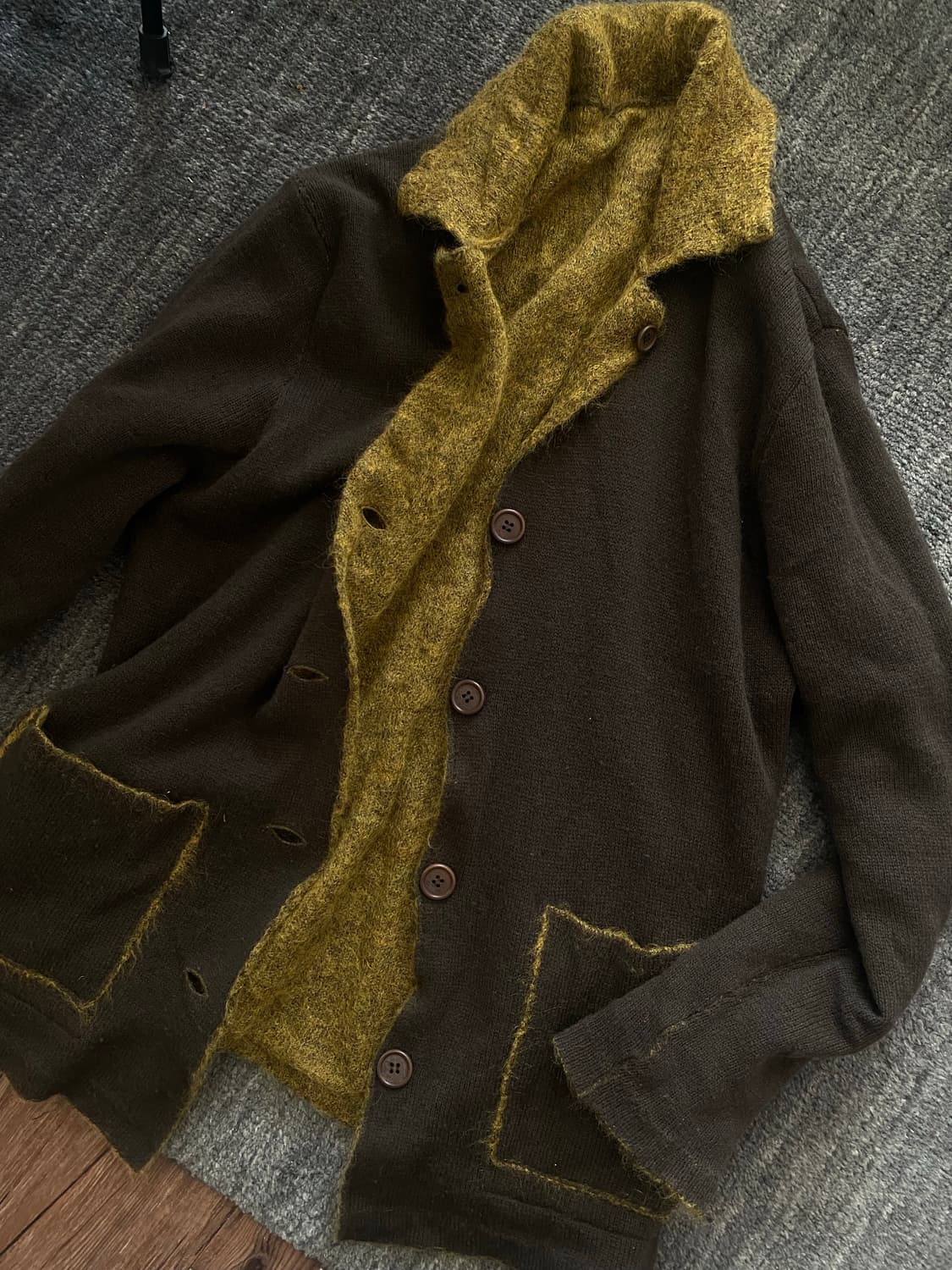 이세이미야케 모헤어 리버서블 가디건 상품이미지1