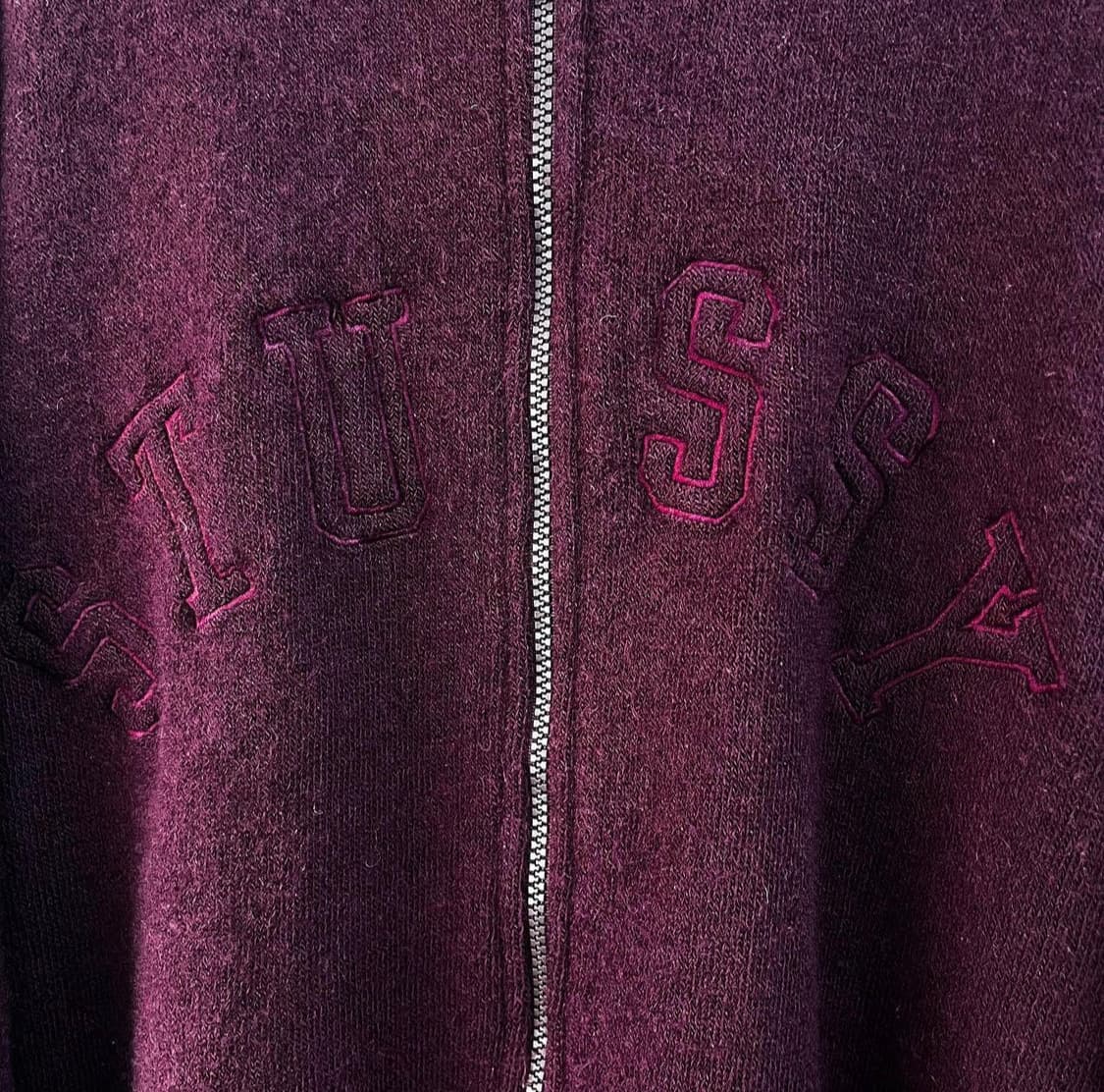 L)스투시 후드니트집업 상품이미지2