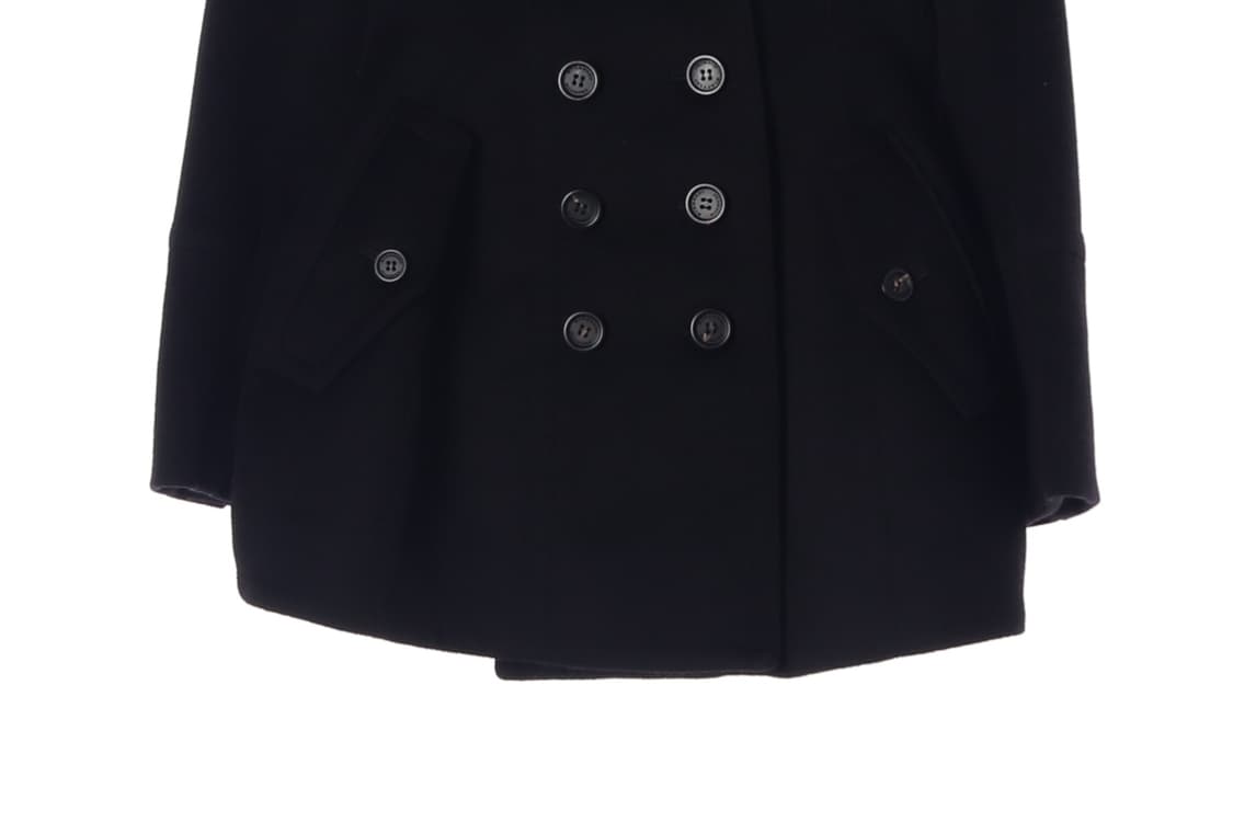 [S]버버리 프로섬 울캐시미어100% 블랙 피코트 더블 코트
 상품이미지4