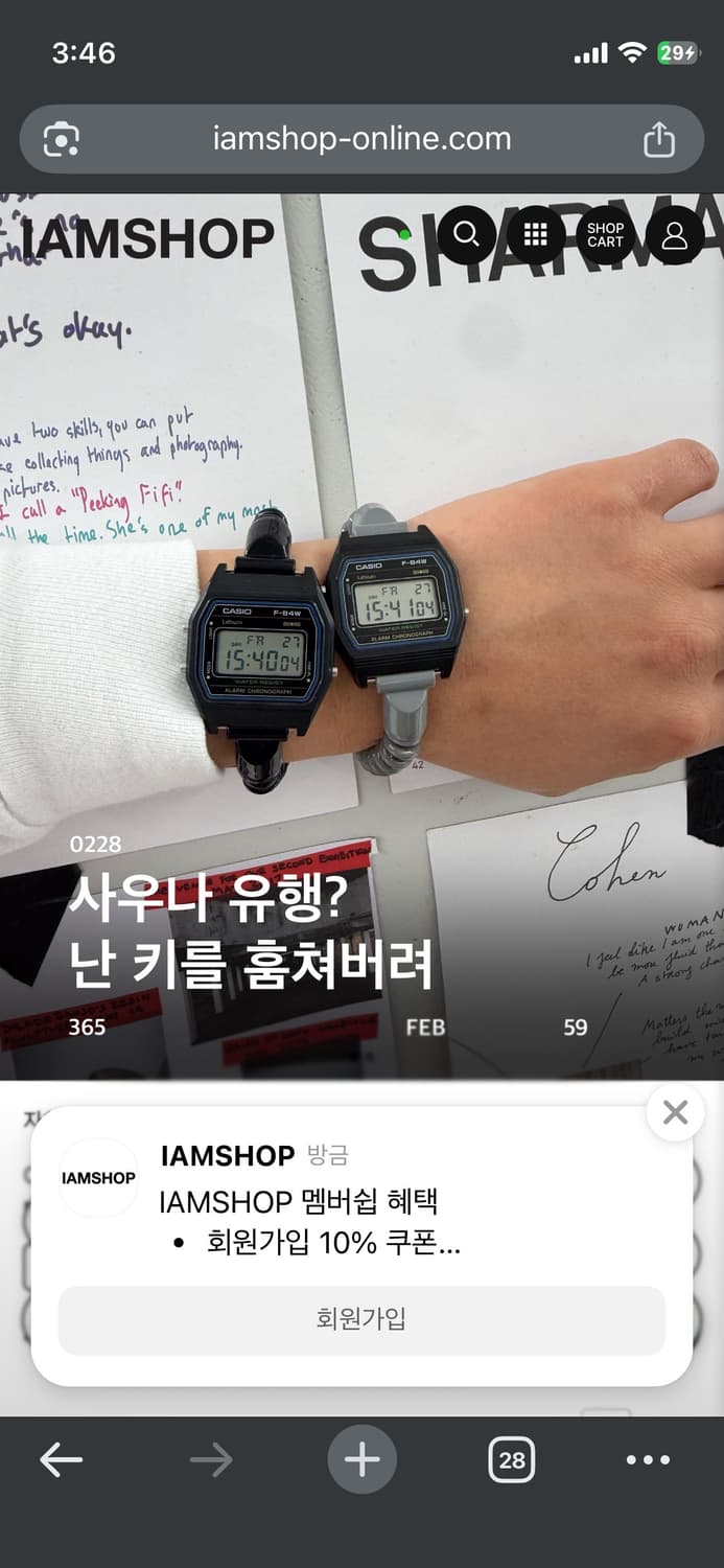 카시오 로얄 월드타임 사우나 커스텀 상품이미지5