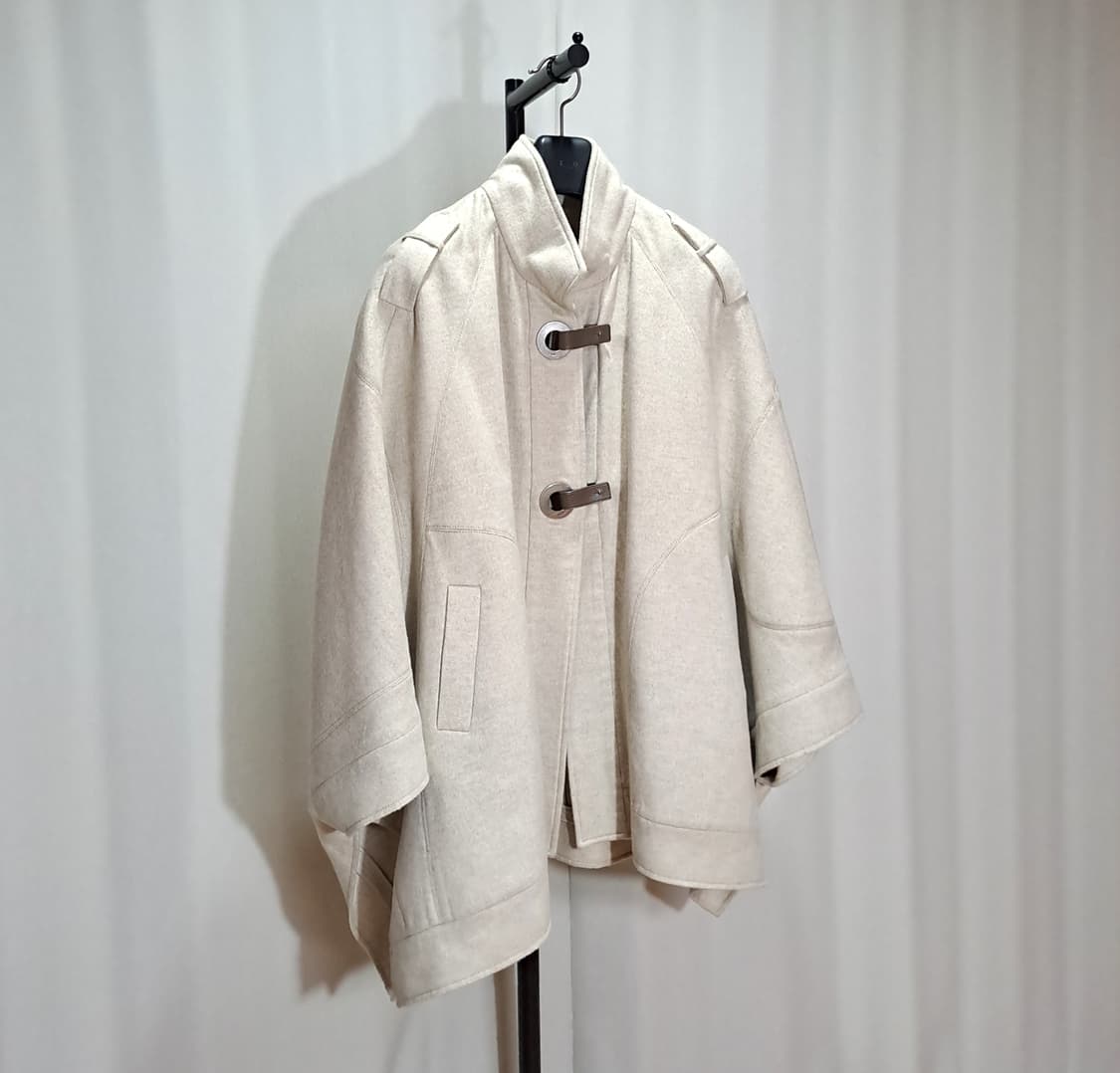 (택포) 타임 울 케이프 코트 F B309 상품이미지4