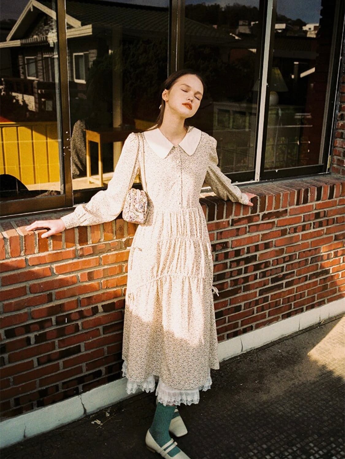 마가린 핑거스 lace wrap skirt 레이스 랩 스커트 상품이미지3