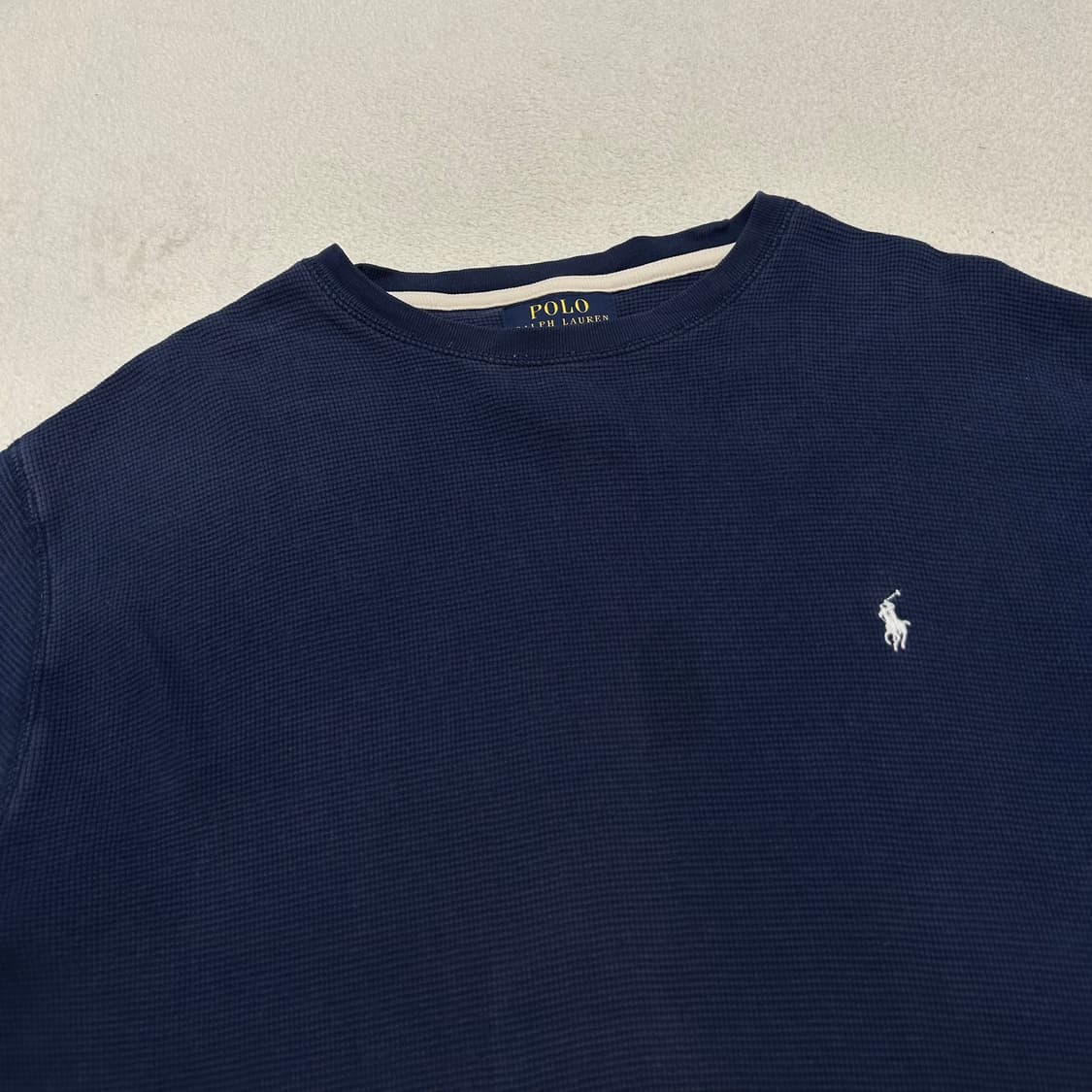 Polo navy waffle tee 상품이미지5