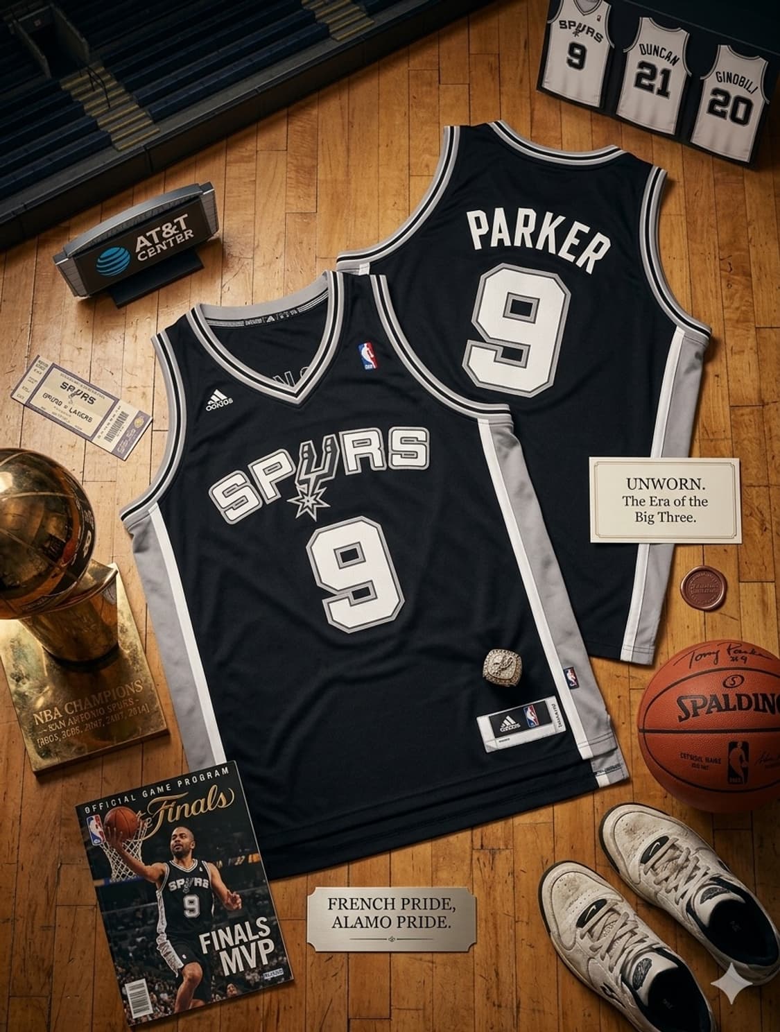 NBA 아디다스 샌안토니오 스퍼스 토니파커 유니폼 팝니다 상품이미지1