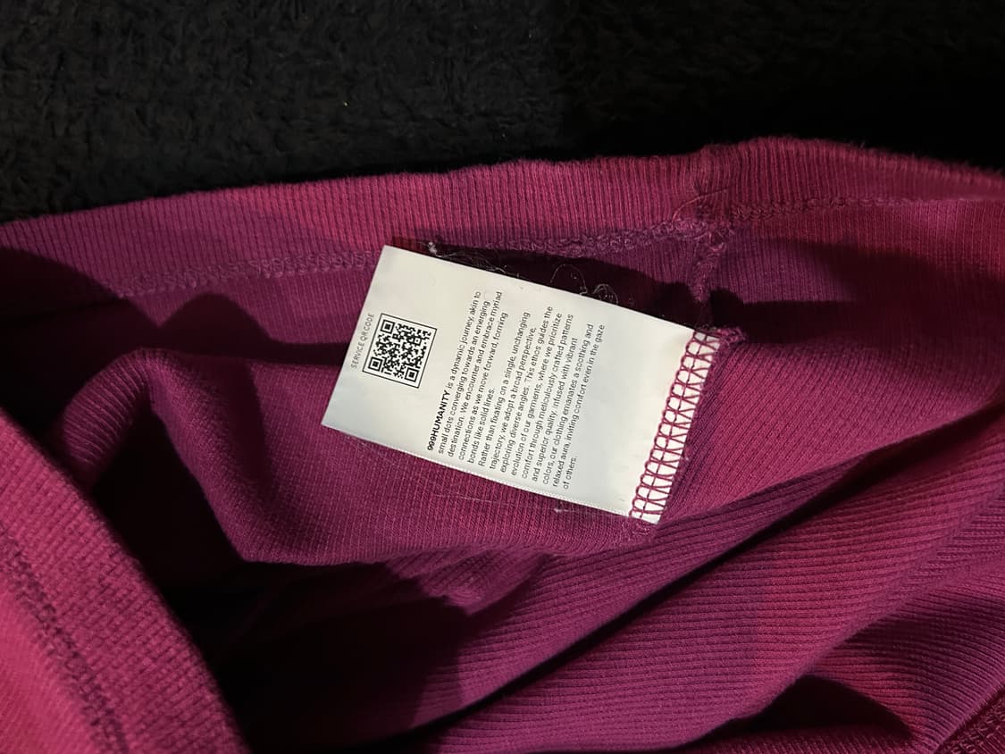 999Humanity 핑크 립 골지 민소매티 상품이미지5