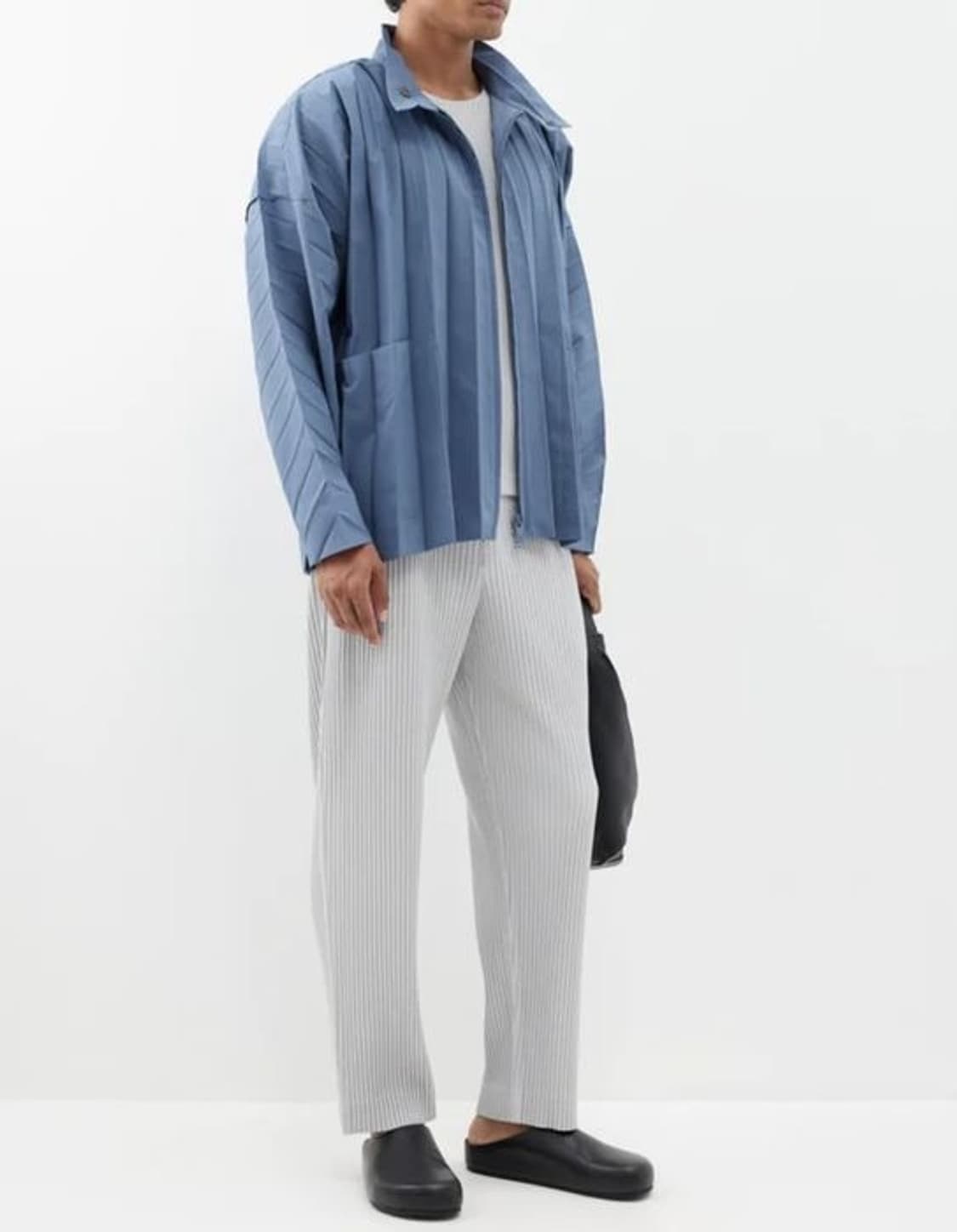 양갱착용) 이세이미야케 옴므플리세 8월 엣지자켓 1사이즈 상품이미지3