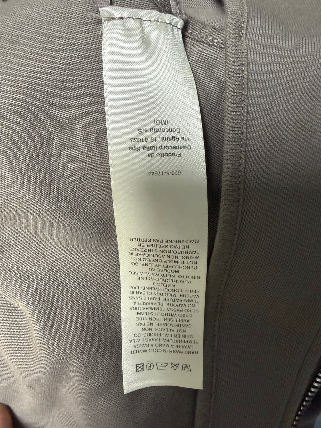 릭오웬스 비대칭 하이넥 지퍼 상품이미지3