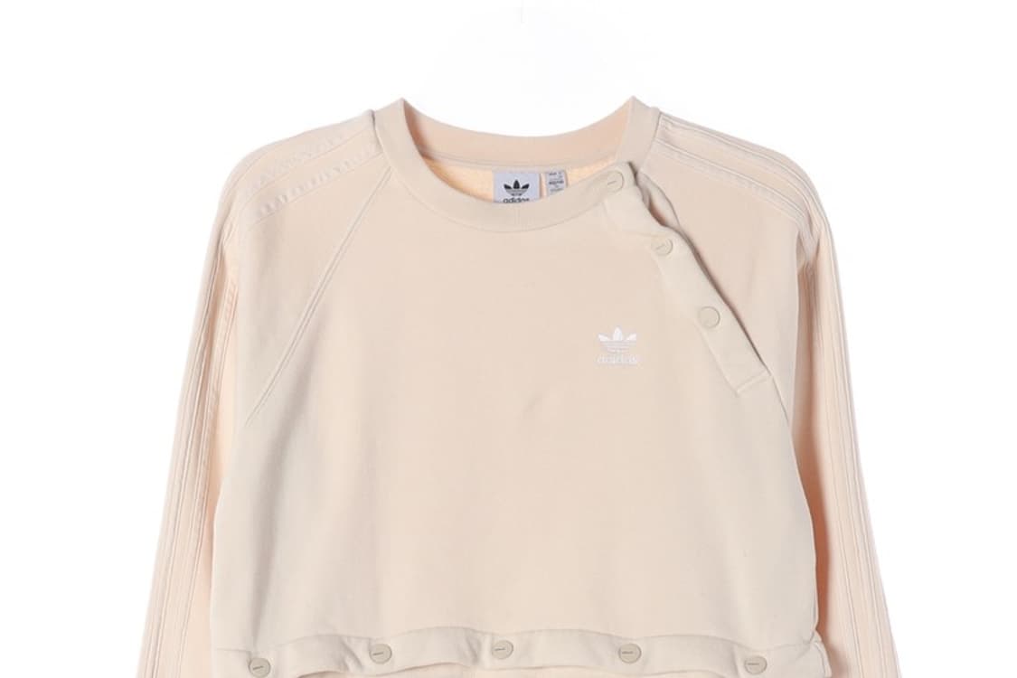 아디다스 AO CREW 스냅 버튼 디테일 맨투맨 S 상품이미지3