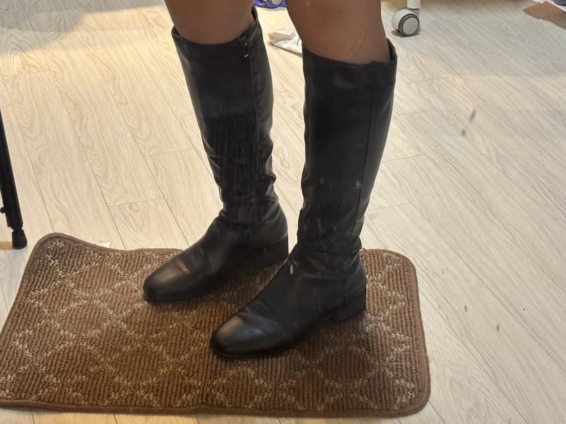 착한구두 블랙 롱부츠  상품이미지4